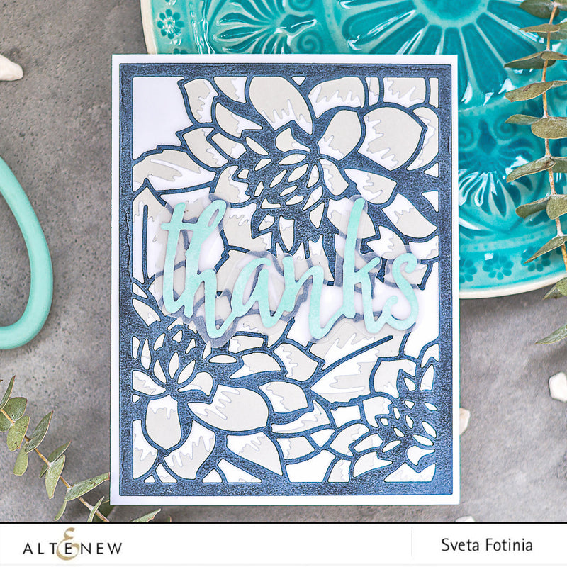 Layered Floral Cover Dies For A Pastel Card