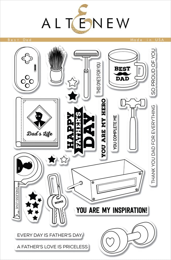 Stamp Highlight- Best Dad Stamp Set