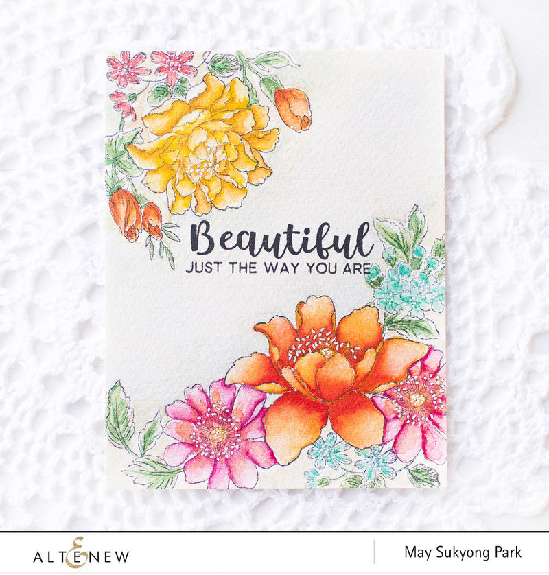 Video: Floral Watercolor Card using Two Watercolor Techniques