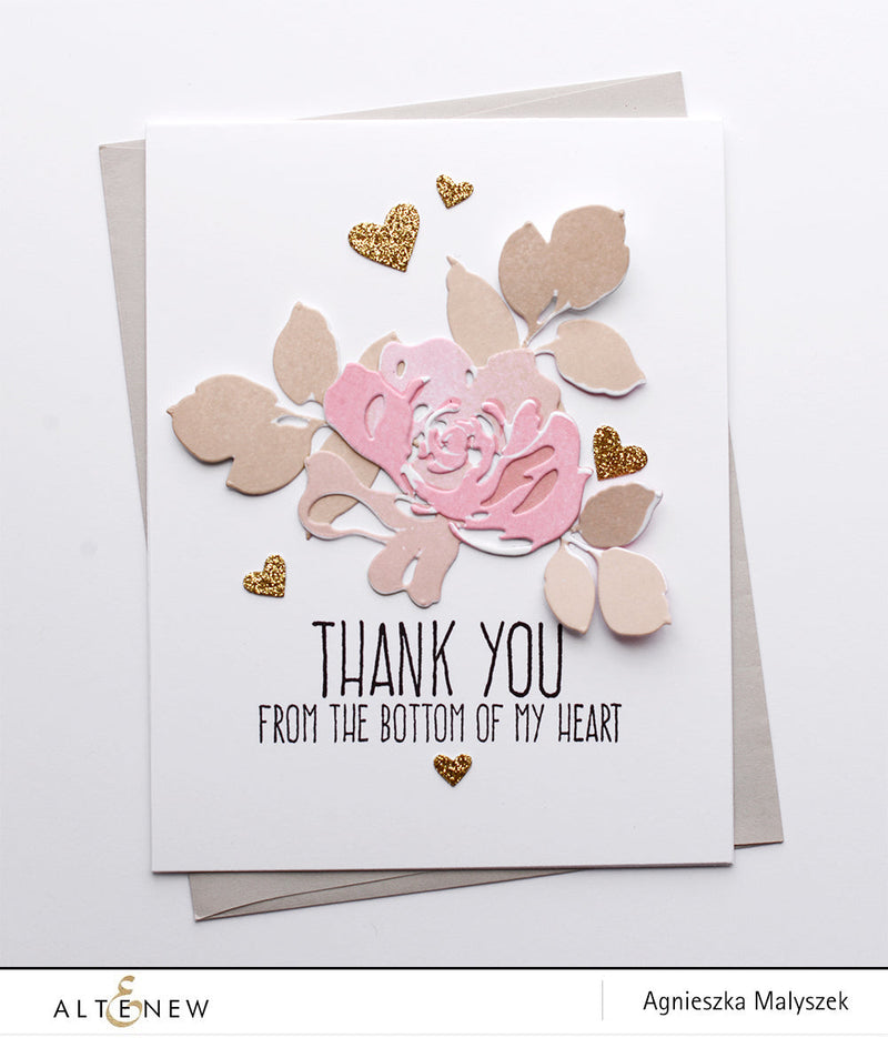 CAS Card with Fantasy Floral Die Set