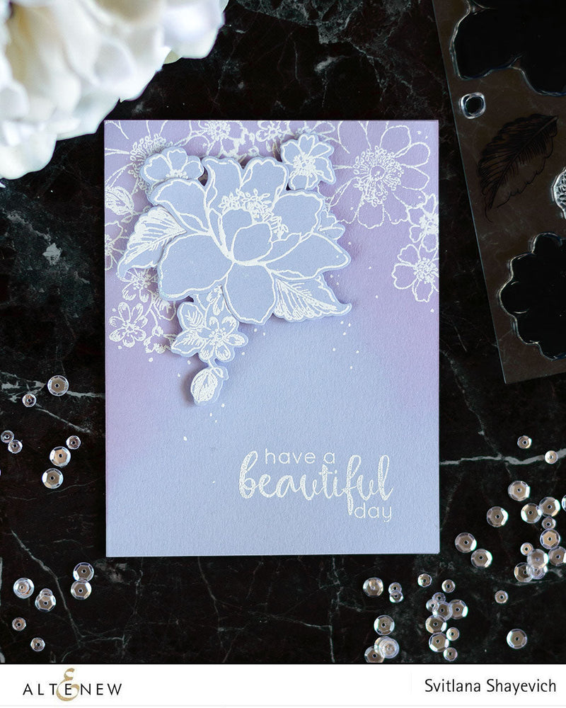Monochromatic Card With Garden Treasure