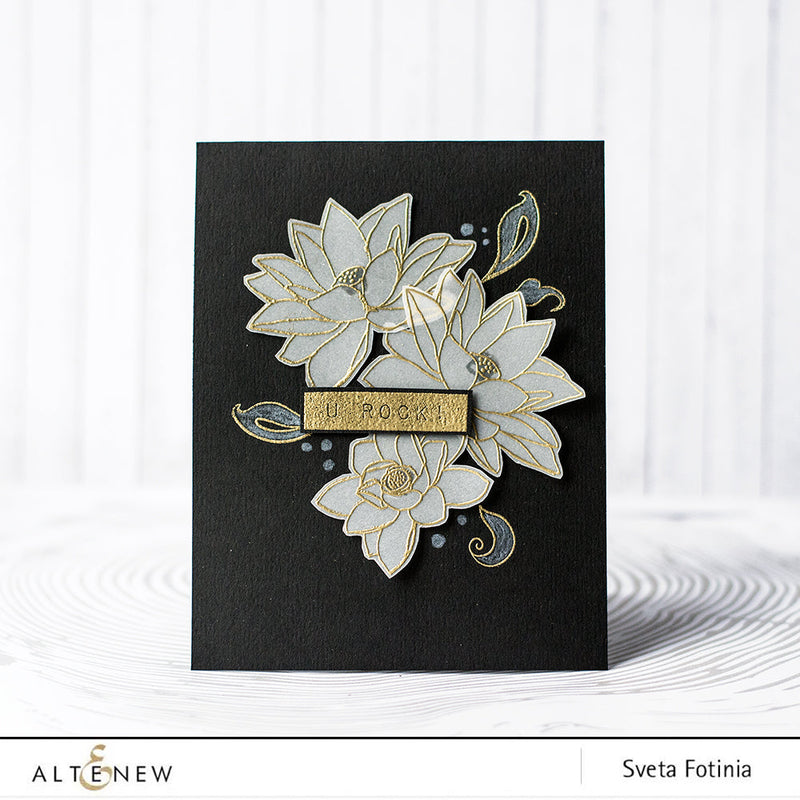 CASEing An Old Card with New Fantasy Floral Dies and a secret sentiment