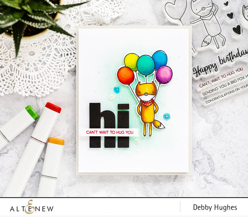 Clean, Simple and Cute Card With Hug Me Stamp & Die Set
