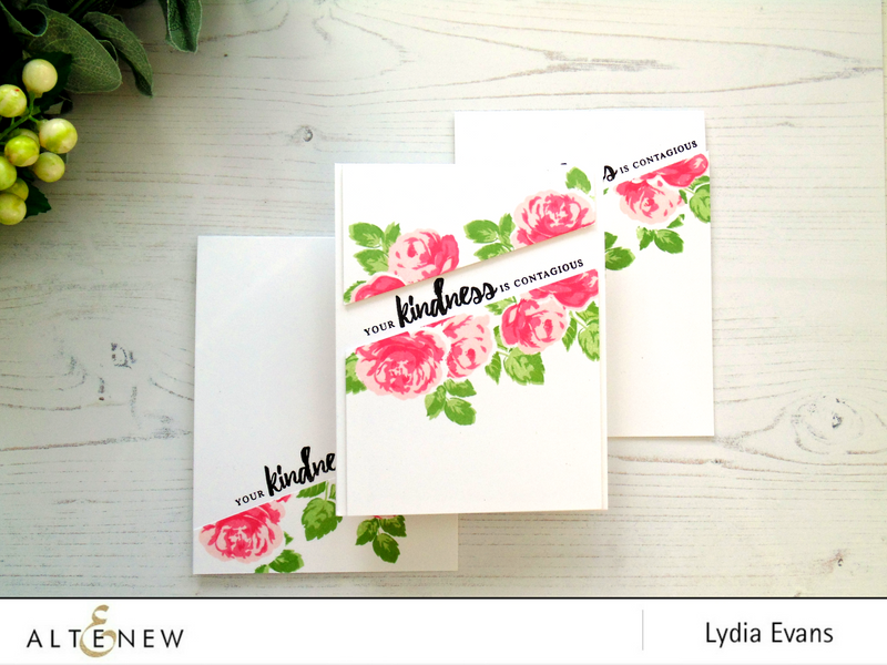 Lydia’s Crafty Corner- Stepped Back Sentiment Strip