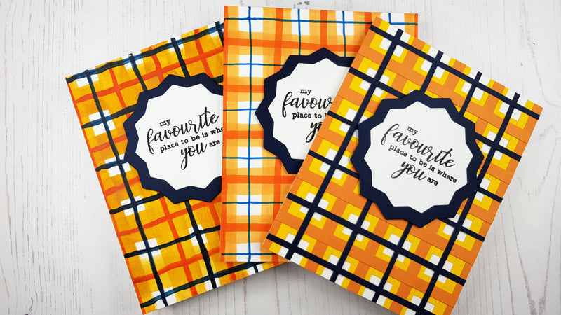 3 Incredibly Easy Ways To Create Plaid Backgrounds | Lydia’s Crafty Corner + Video