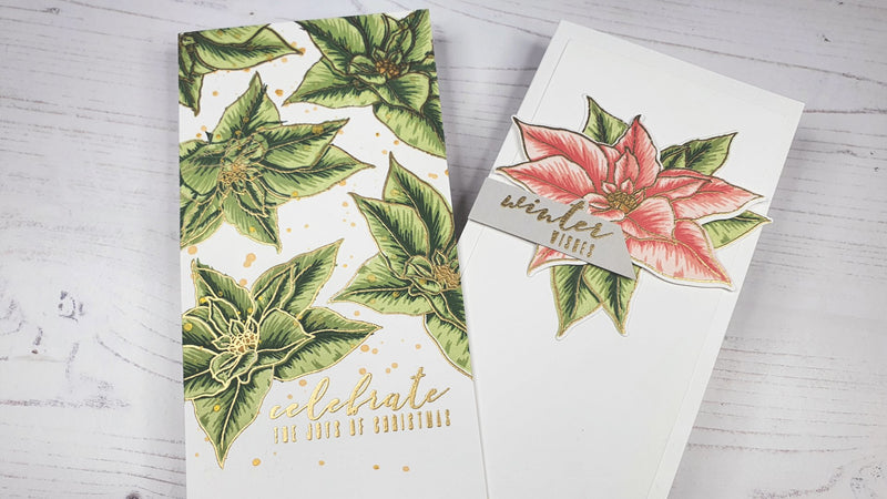 (GIVEAWAY) 2 Easy, Festive Slimline Cards- Lydia’s Crafty Corner