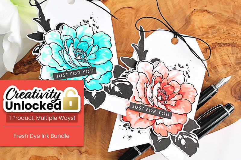 Creativity Unlocked feat. New Fresh Dye Ink Bundles | Controlled Splatter (with Video Tutorial)