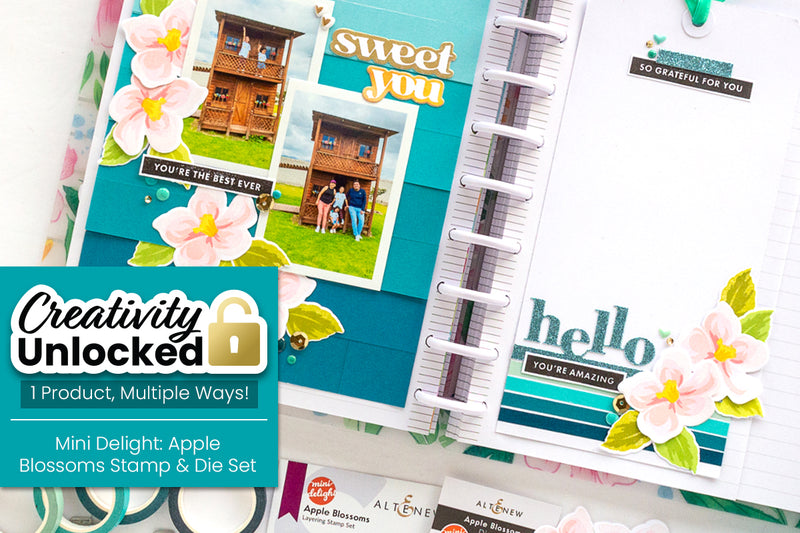 Creativity Unlocked: Mini Delights Apple Blossom | Creating Impactful Memory Keeping Layouts