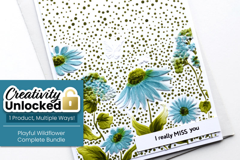 Creativity Unlocked: Playful Wildflower | Quick and Simple Floral Card