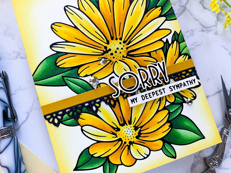 Vibrant Card with Sunshine and Daisies!