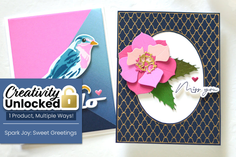 Creativity Unlocked feat. Spark Joy: Sweet Greetings | 2 Techniques to Stretch Your Supplies + Video Tutorial