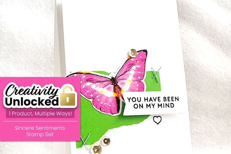 Creativity Unlocked feat. Sincere Sentiments Stamp Set