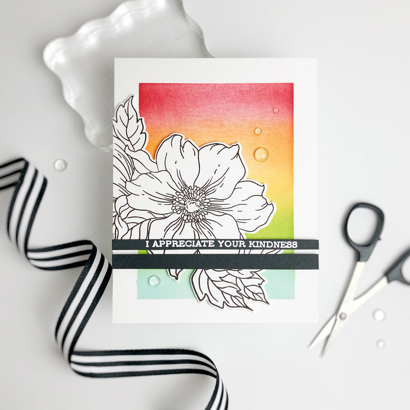 Quick and Simple Rainbow Background for Your Handmade Card