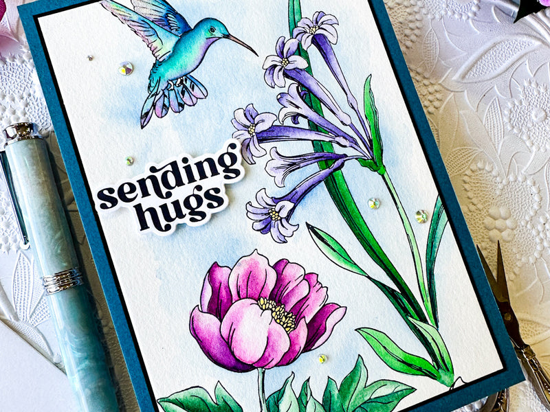 Pairing the New Hummingbird Nectar Plate with Artistry’s Watercolor Tubes! | Watercolor Painting Ideas