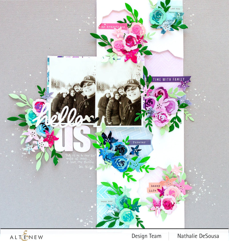 Create a Colorful Scrapbook Layout using Dies (video tutorial)