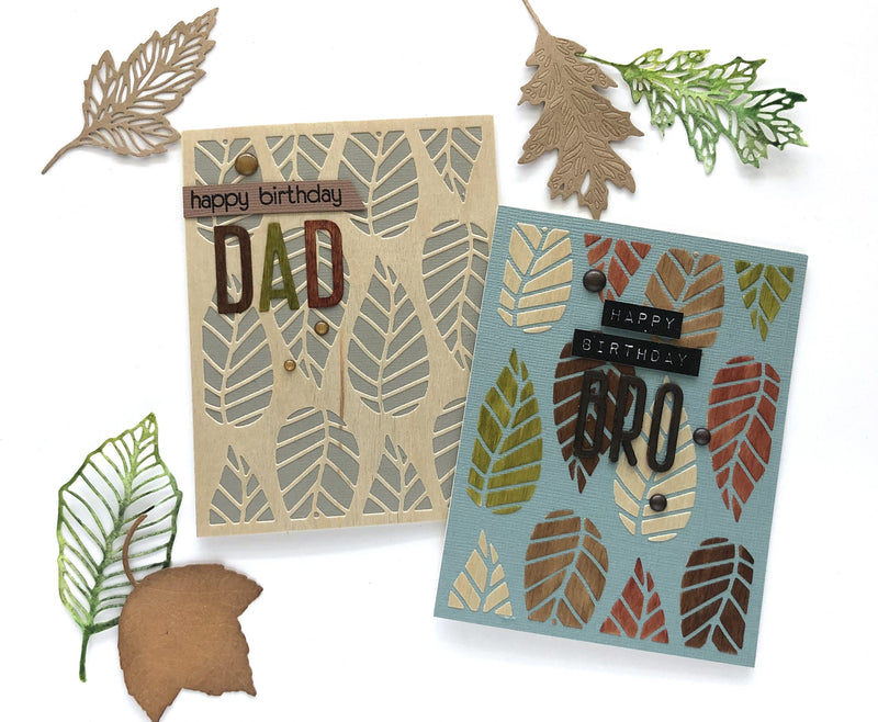 2 Stunning Masculine Card Ideas Using Birch Wood Paper