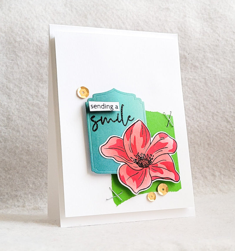 Fun CAS Card using the Dynamic Duo: Always Smile Bundle