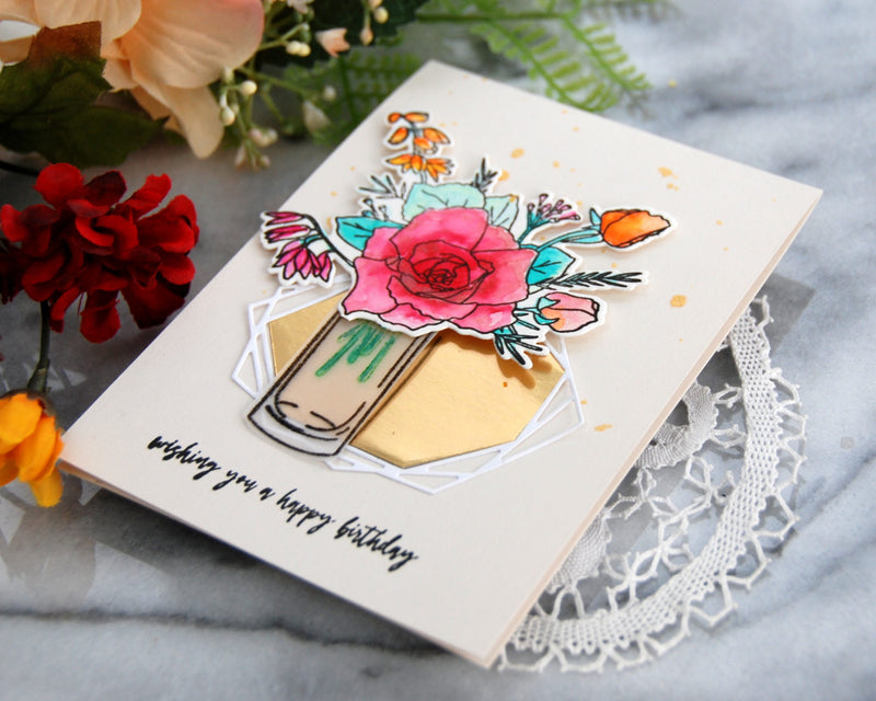 How to Create a Unique Handmade Floral Card with Vellum Paper and Clear Embossing