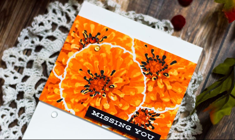 Lazy Masking with Flourishing Zinnia + Video