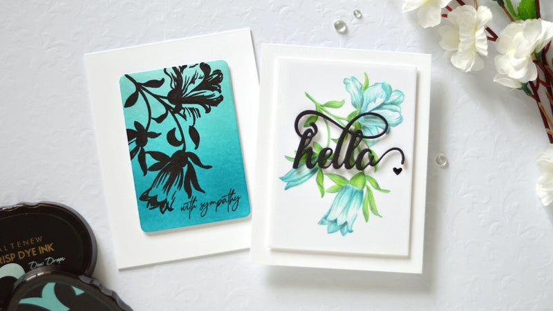 How to Use BEAUTIFUL Floral Silhouettes on Cards | Take 2 with Therese + Video!