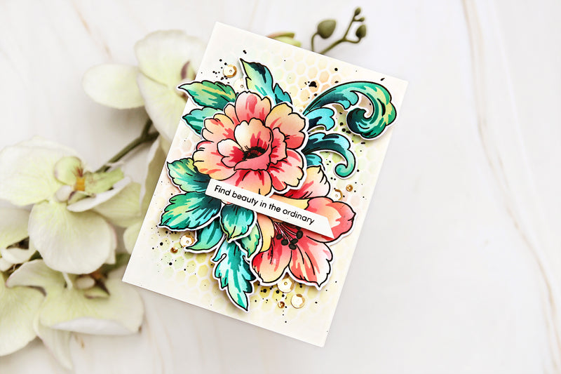 Video: A Colorful Floral Acanthus Card