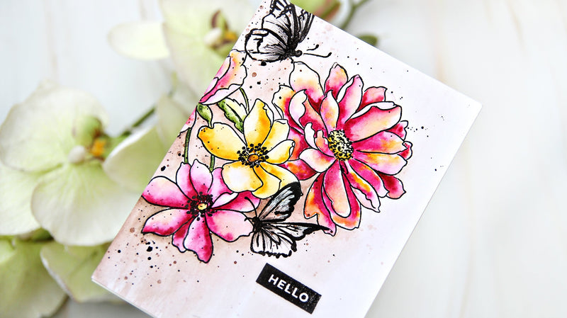 Easy Floral Watercolor Card (with Video Tutorial!)