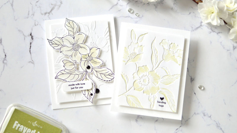 2 EASY Ideas for 3D Embossing Folders! | Take 2 With Therese + Video
