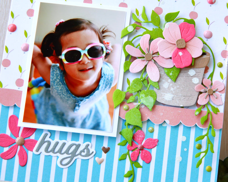 Making Cozy Room-themed Scrapbook Layouts Using Creative Cuts: Houseplants Die Set