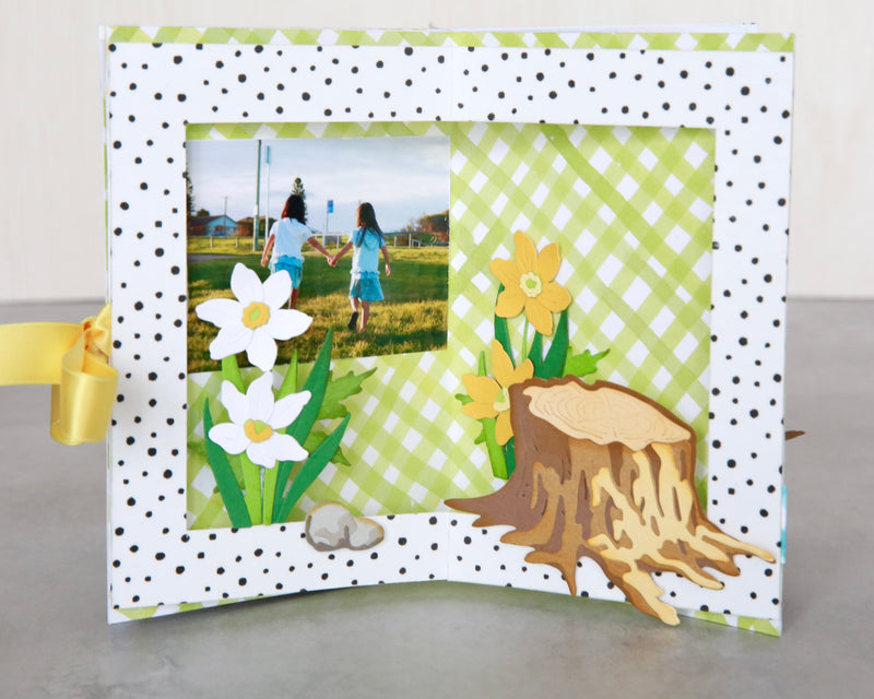 Bring Nature to Life: Scrapbook Mini Album Feat. In the Woods Layering Die Set