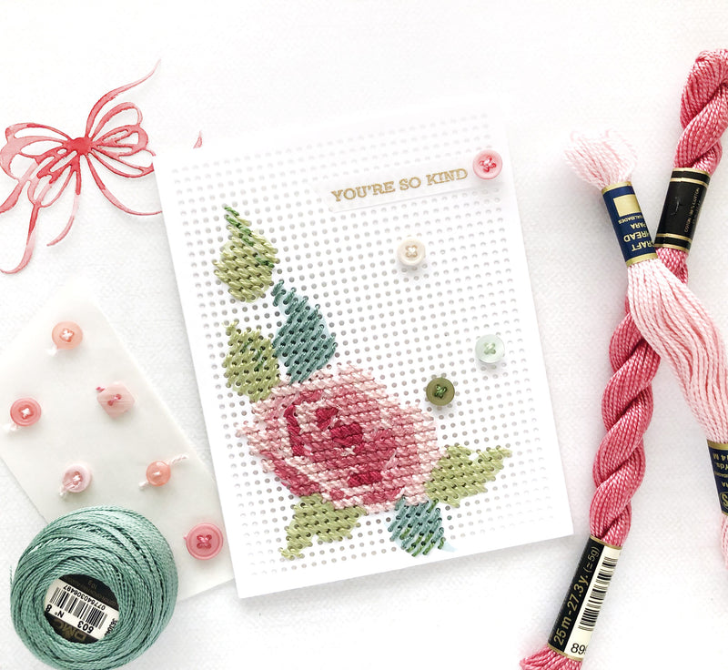 Stamping Needlework Designs on Cards: Unique Step-by-Step Crafting Video!