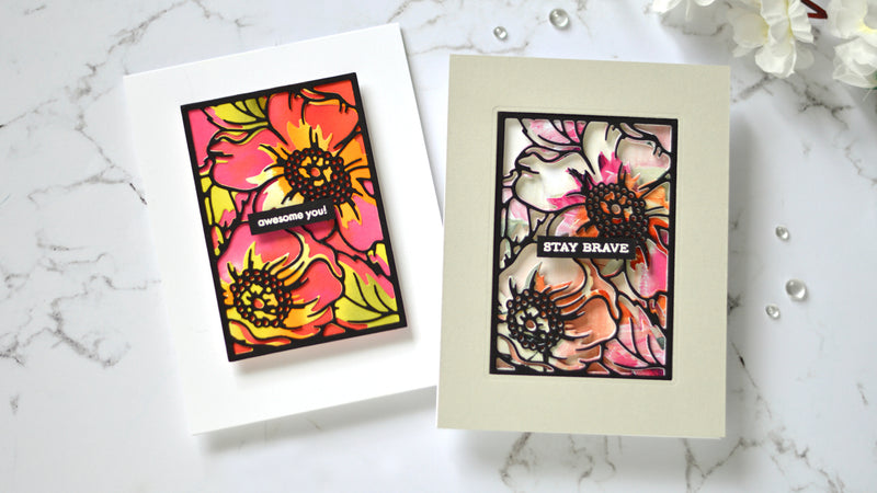 How-to Video: 2 Beautiful Floral Panel Cards | Take 2 With Therese