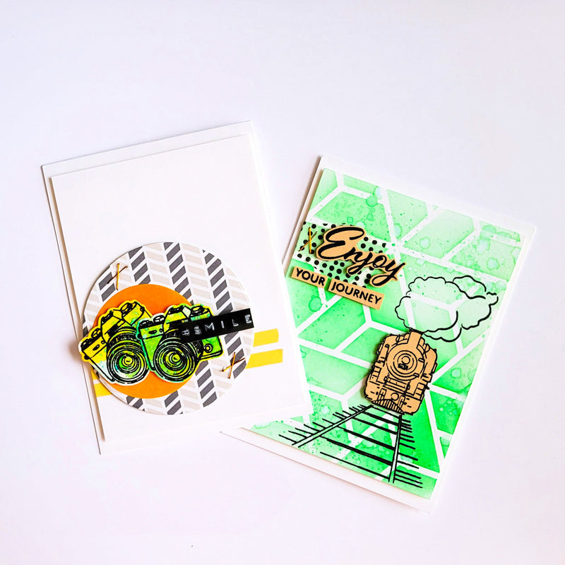 Two Cards Using the Enjoy Your Journey Stamp & Die Bundle