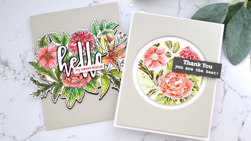 2 Gorgeous Jaw-Dropping Floral Cards with Exotic Garden Stamp Set + Video | Take 2 with Therese