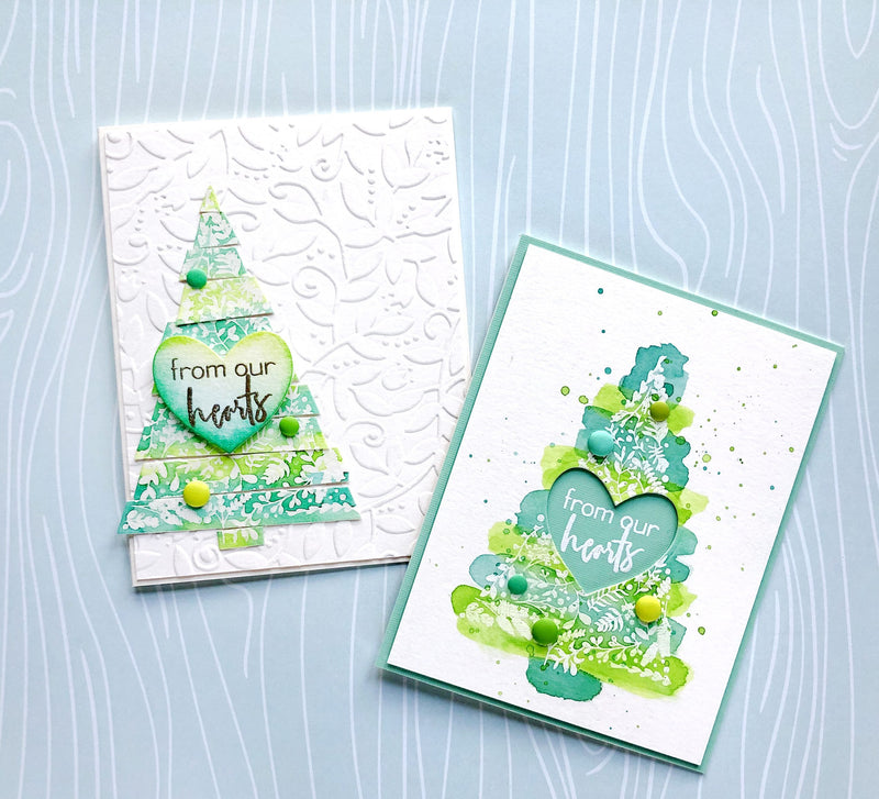 How to Create Watercolor-Painted Festive Foliage Cards for the Holidays
