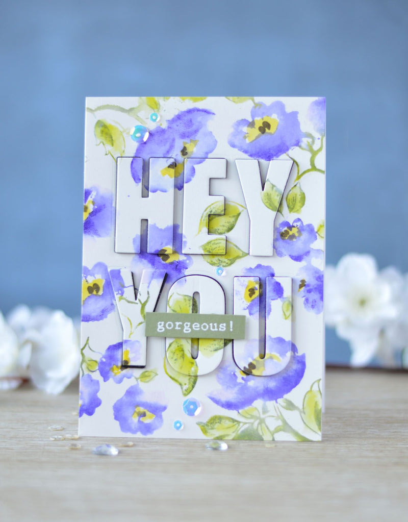 Easy Watercolor Stamping using Frosted Garden + Video!
