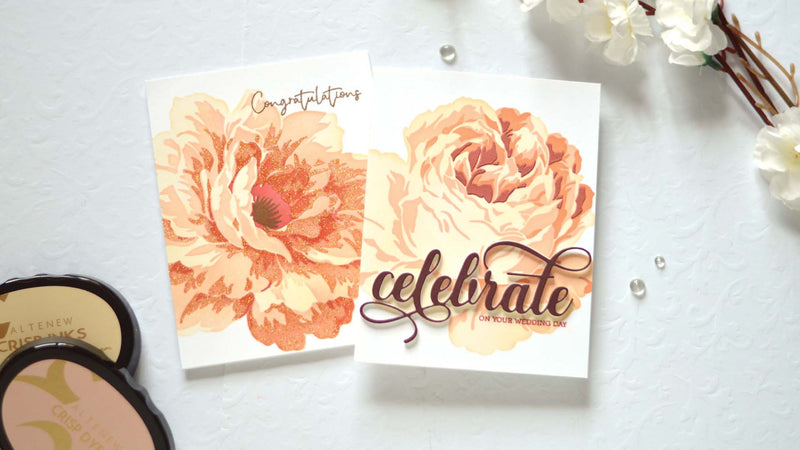 How to Add TEXTURE to Layered Stencil Cards | Take 2 with Therese + Video Tutorial!
