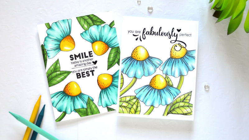 2 Multi-Flower Designs Using 1 Stamp! | Take 2 With Therese + Video!