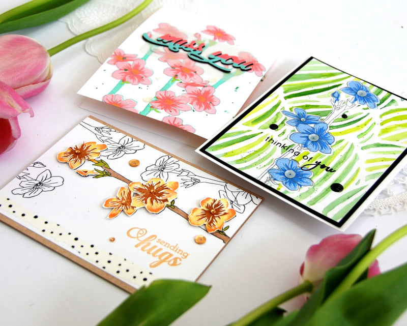 10 Cardmaking Techniques to Try With Just Jasmine Stamp Set