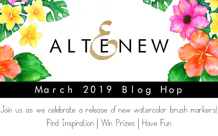 March 2019 Tropical Fiesta Watercolor Brush Markers Release Blog Hop + Giveaway!