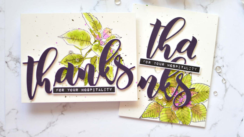 Christmas Poinsettia Thank You Cards + Video Tutorial! Take 2 with Therese