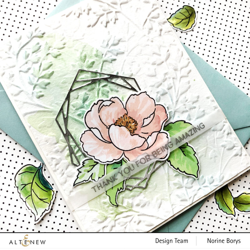 Combining Textures and Layers on Garden Harmony Card