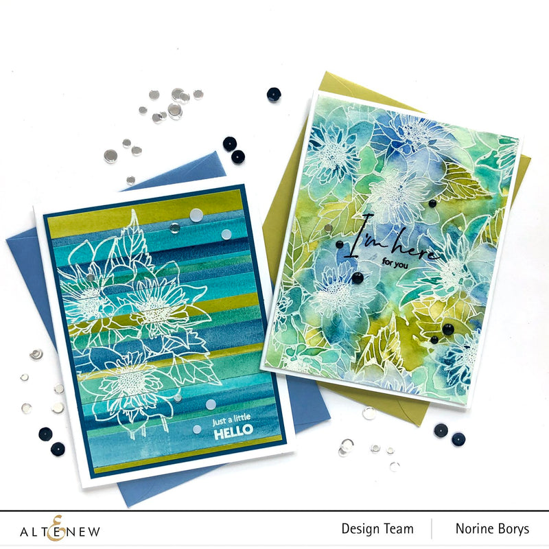 Altenew Paint-A-Flower: Fashion Monger Dahlia Outline Stamp Set Release Blog Hop + Giveaway