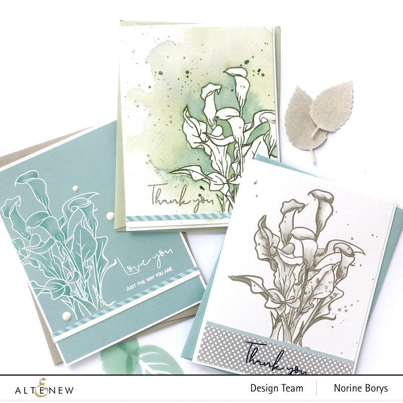 Three New Ways to Color the Beautiful Paint-A-Flower: Calla Lily Outline Stamp Set