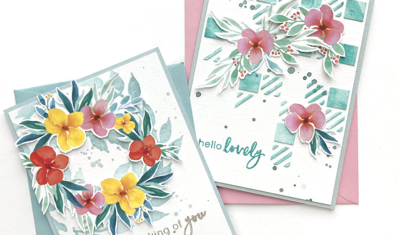 Two Ways to Combine Washi Tape, Stencils, and Background Dies