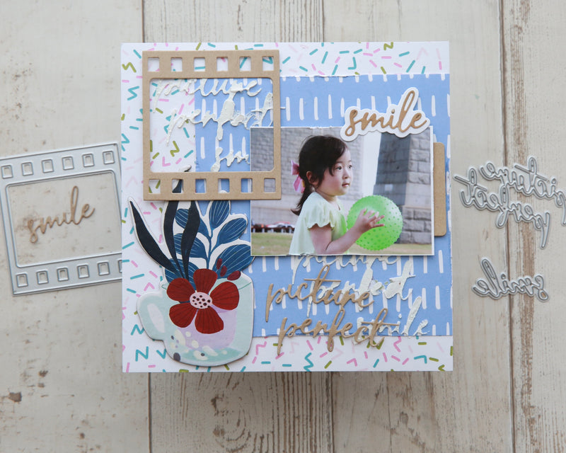 3 Creative Ways to Use Word Dies on 6×6 Scrapbook Pages