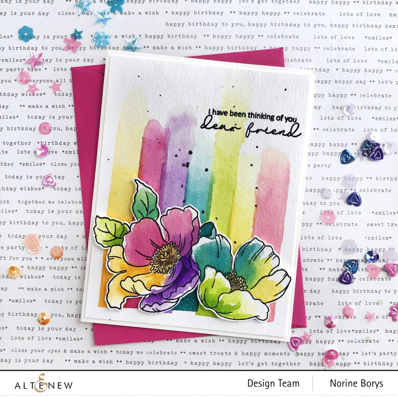 Try This Unique Watercolor Painting Technique on Your Next Card!