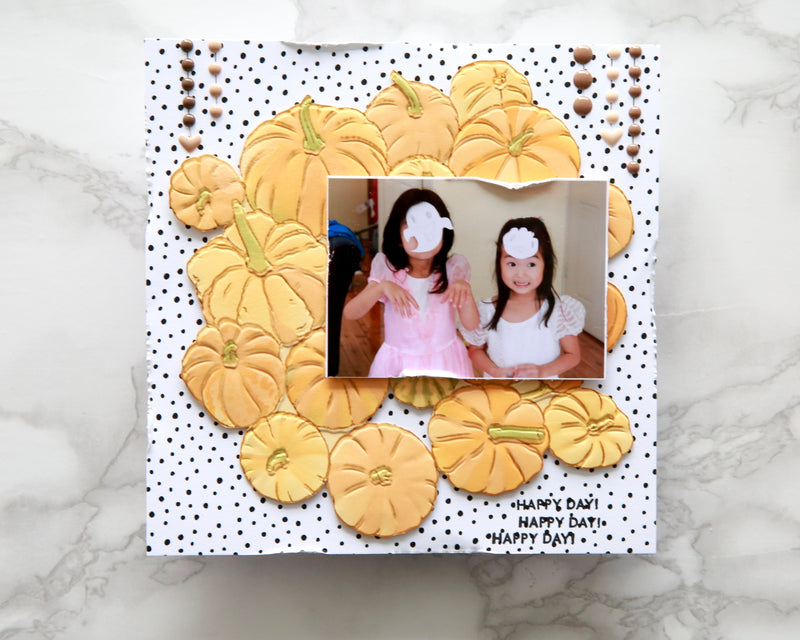 Perfect Halloween Memory Keeping Layout feat. Pumpkin Patch