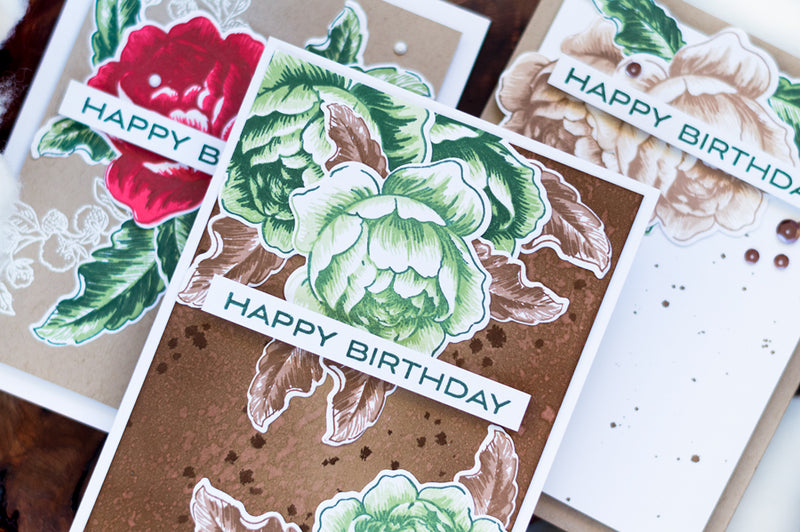 Unique Card Making Ideas: 3 Beautiful Floral Cards
