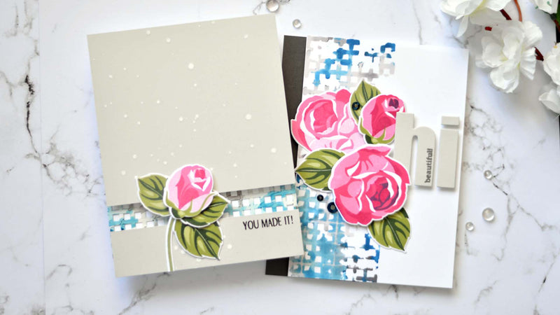 2 Ideas for Card Making with Floral Layering Stamps | Take 2 with Therese
