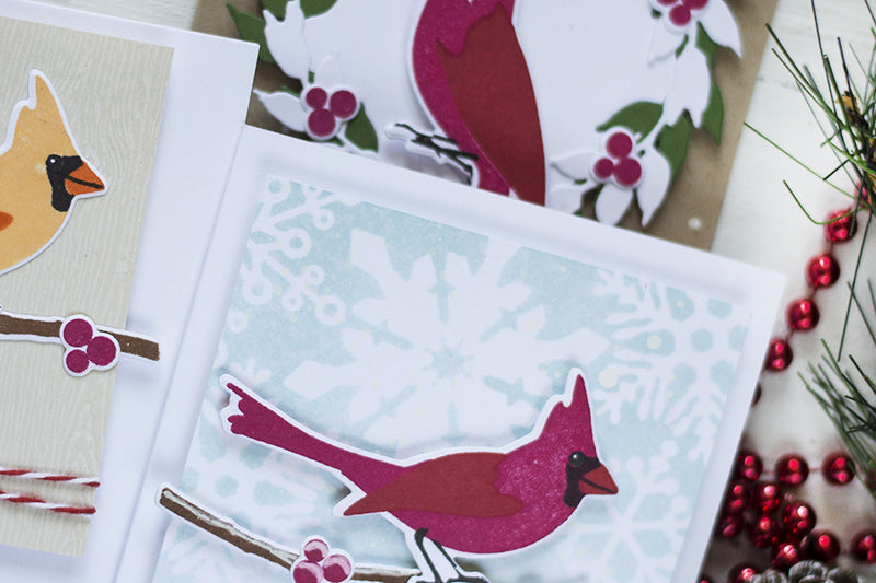 Three Ideas for Simple Bird Themed Christmas Cards